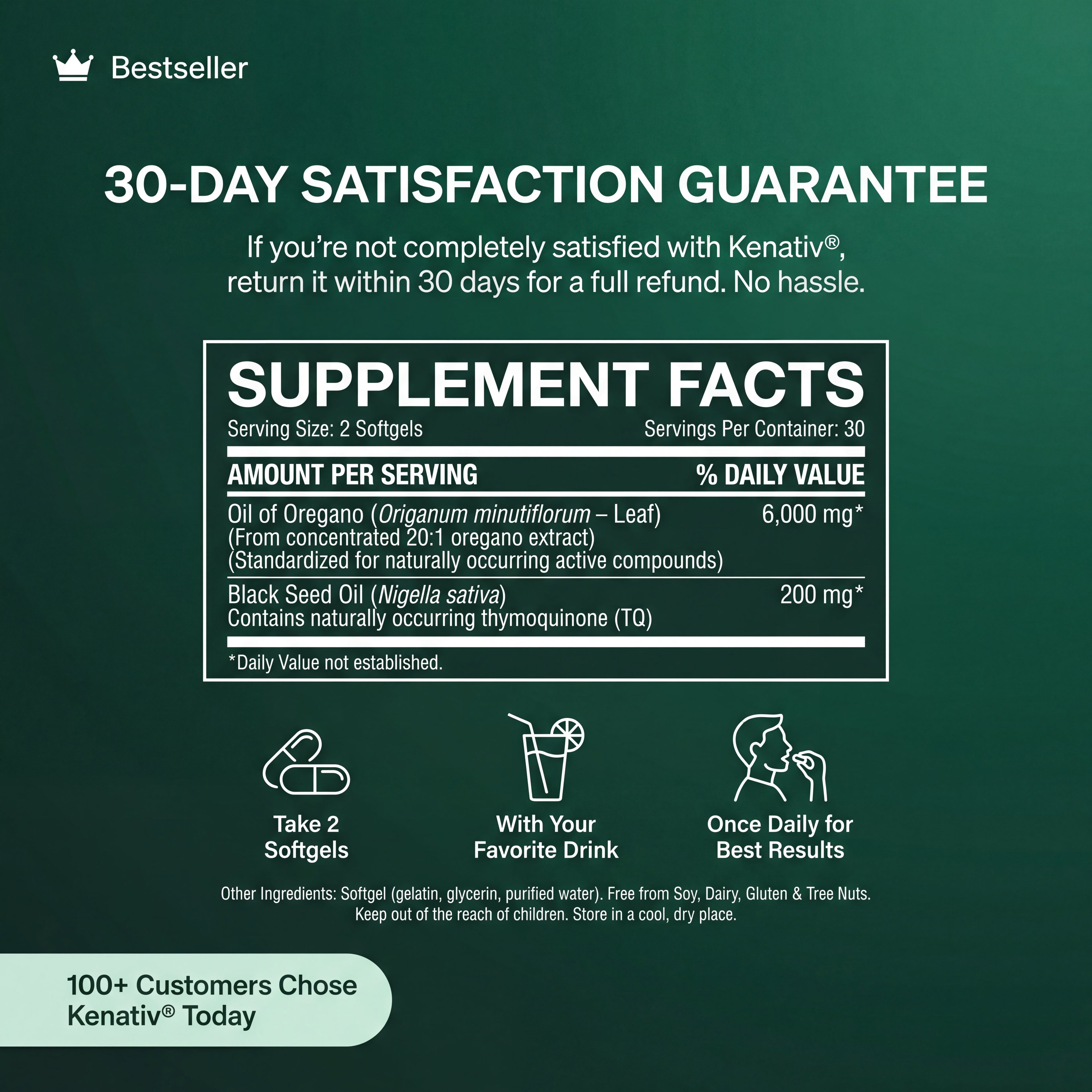 Oregano Oil Soft Capsule